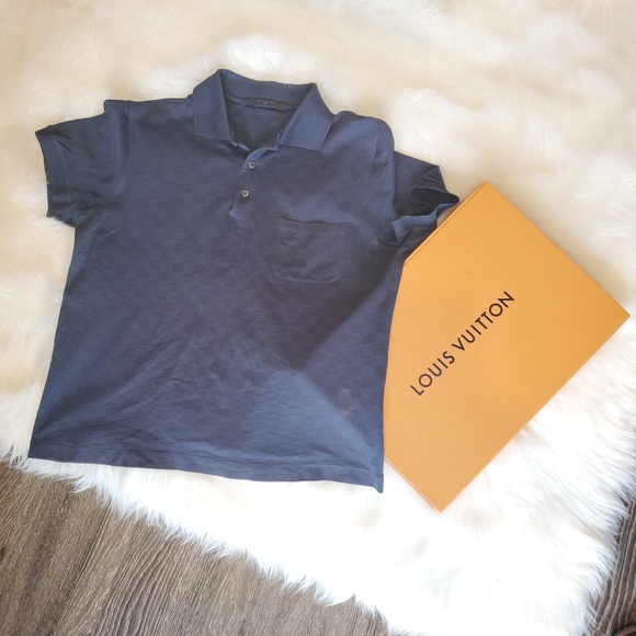 louis vuitton classic damier pique polo